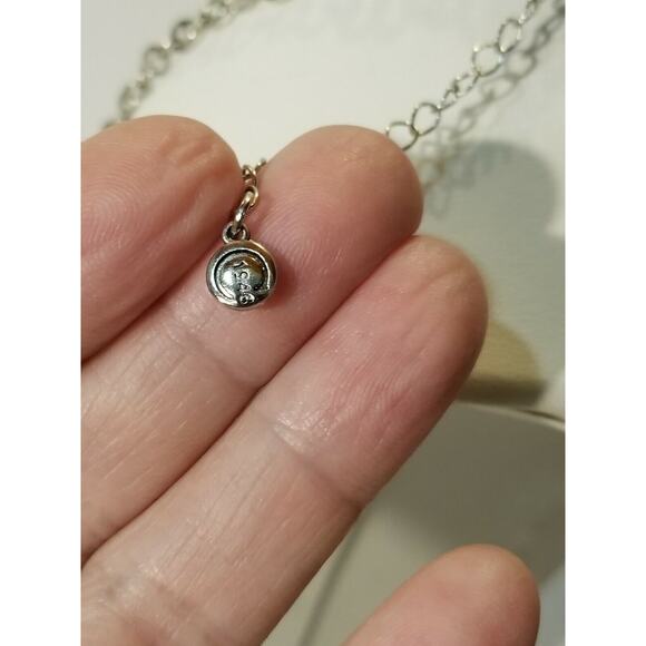 Vintage 1946 red and silver necklace b78* - Picture 6 of 12